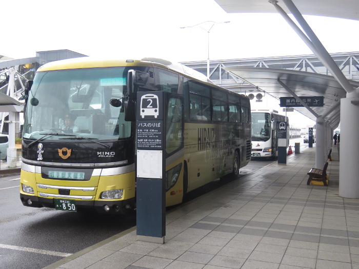 仙台空港から松島へ向かうバス